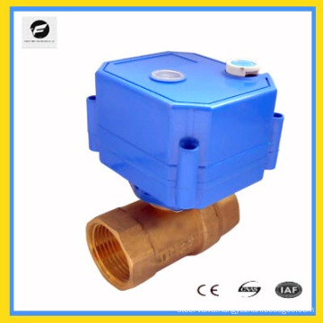 High quanlity electric ball valve motorized actuator ball valve with manual DN25 for Leak detection&water shut off system,